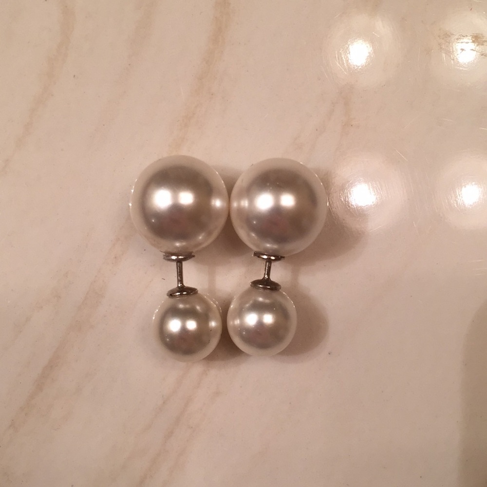 Kate Spade Faux Pearl earrings 14-k gold plated